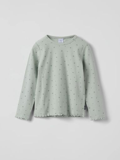 [01-36773.0] Mädchen Langarmshirt gerippt Herzmotiv (92)
