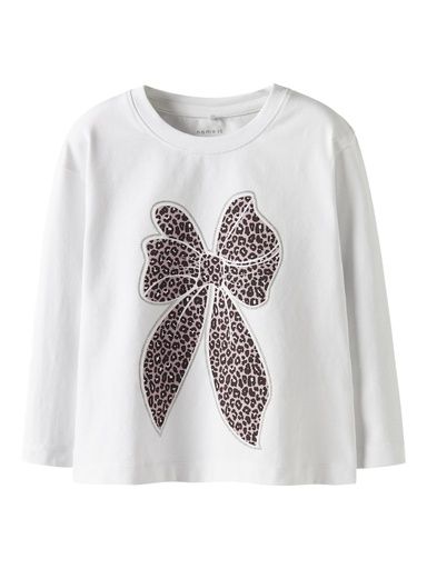 [01-36776.10] Langarmshirt mit Brustdruck (Weiss, 116)