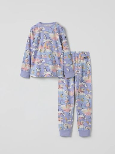 [01-36780.1] Mädchen-Pyjama Einhornmotiv 2-Teiler (98-104)