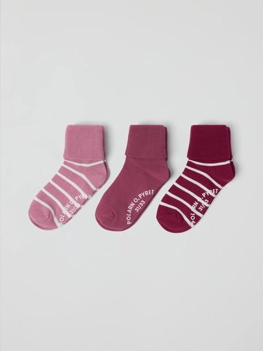 [01-36792.0] 3-er Pack Antirutsch-Socken gestreift (Bordeaux, 19-21)