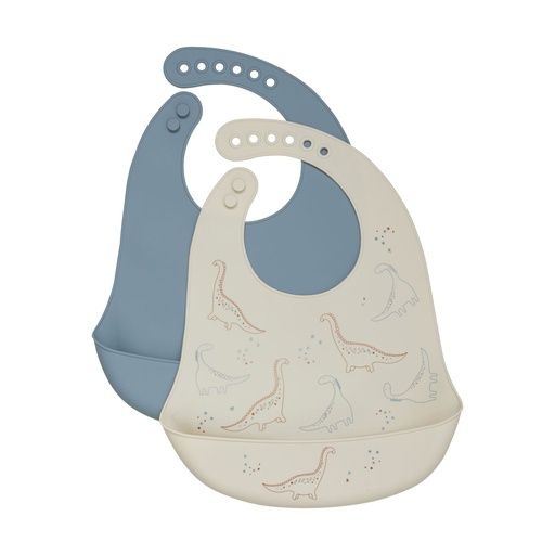 [01-36812.1] 2er-Pack Silikonlätzchen (Blau)