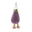 Aubergine-Taschenanhänger Plüschtier