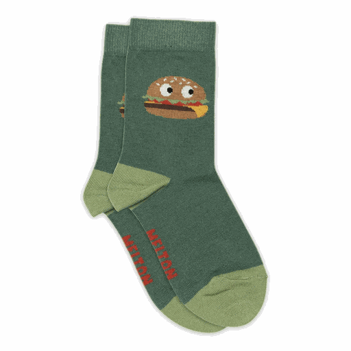 [01-36848.0] Kinder-Socken mit Burger-Print (27-30)