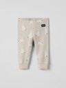 Gerippte Babyhose mit Häschen-Motiv