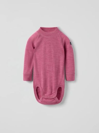 [01-36874.0] Babybody langarm aus Merinowolle (Rosa, 50-56)