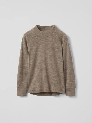 [01-36875.23] Langarmshirt Kinder Merinowolle Thermo (Braun, 74-80)