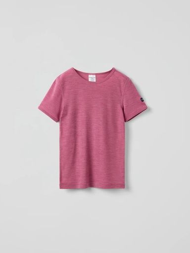 [01-36876.12] T-Shirt Kinder Merinowolle Thermo (Rosa, 110-116)
