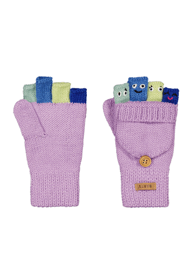 [01-36902.6] Puppet Mädchen-Strickhandschuhe mit Umschlag (Lavendel, 3)