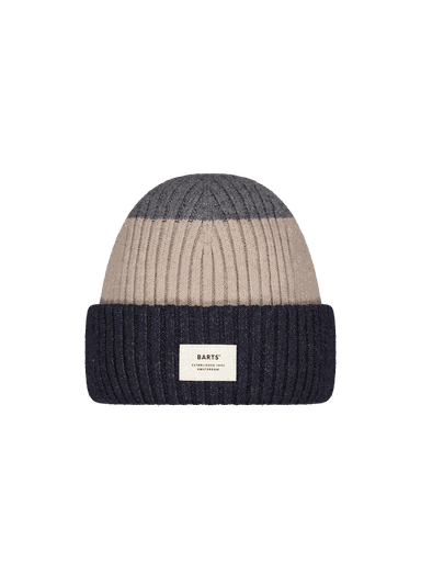 [01-36911.2] Rylan Knaben Beanie Blockstreifen (Anthrazit)