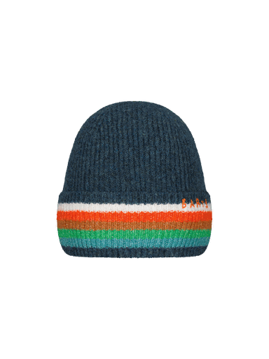 [01-36914.0] Nochs Knaben-Beanie mit gestreiftem Umschlag