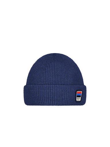 [01-36921.0] Coeler Kinder-Beanie Waffelmuster (Blau)