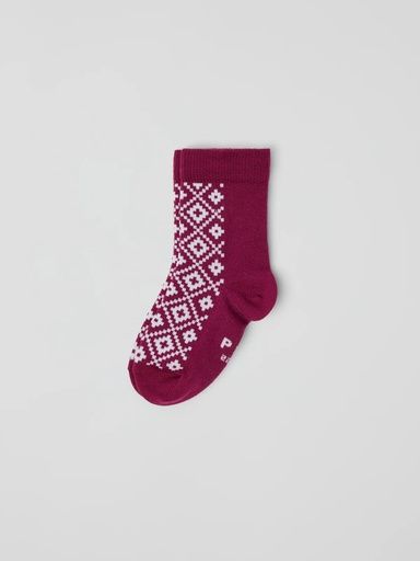 [01-36941.10] Kinder Socken aus Merinowolle (Bordeaux, 34)