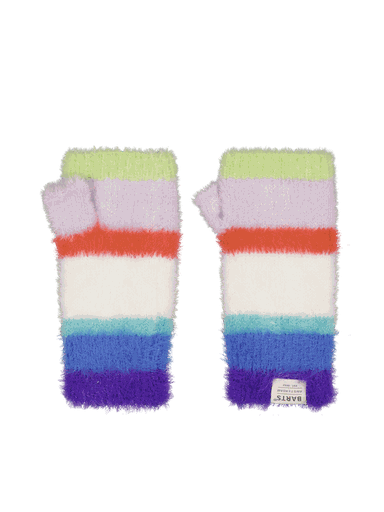 [01-36975.0] Farbige Strick-Fingerhandschuhe haarige Optik