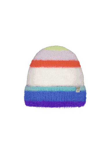 [01-36976.0] Farbige Mädchen-Beanie Haarige Optik