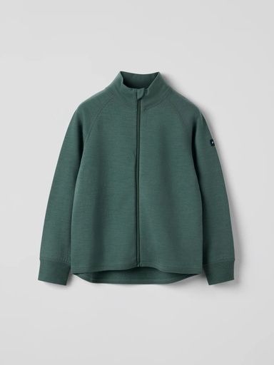 [01-37013.10] Hoodie aus Merinowollfrottee als 2. Schicht (Dunkelgrün, 110-116)