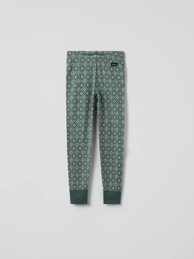 [01-37030.10] Lange Kinderunterhose aus Merinowolle (Dunkelgrün, 74-80)