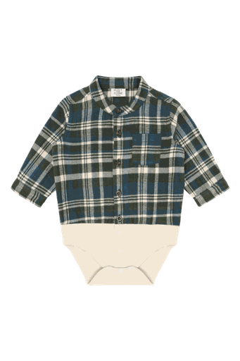 [01-37043.0] Kariertes Baby Hemdbody (68)