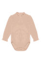 Baby Langarmbody Uni gerippt