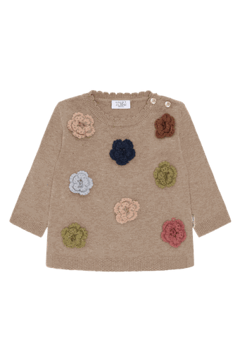 [01-37048.1] Baby-Strickpullover mit Blumen (68)