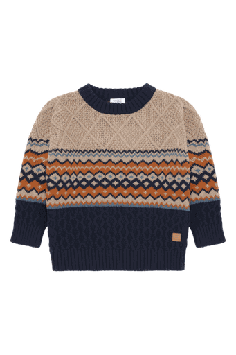 [01-37052.0] Knaben Strickpullover mit Struktur (92)