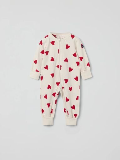 [01-37074.1] Baby-Pyjama mit Herzen-Print (62-68)