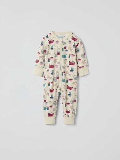 [01-37086.0] Baby-Pyjama Weihnachtskatze (62-68)