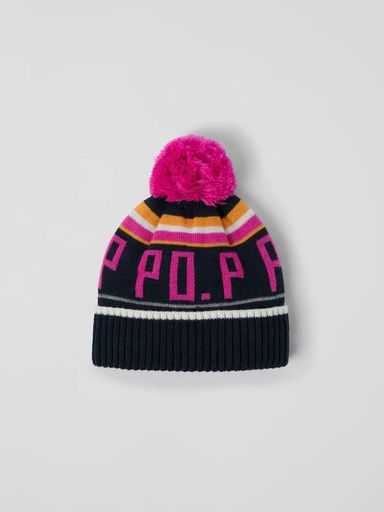 [01-37089.0] Wärmende Bommel-Mütze aus Wollmix PO.P (Pink, 48-50)