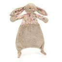 Schnuffeltuch Stofftier Hase geblümt
