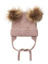 Gestrickte Babymütze Pompom