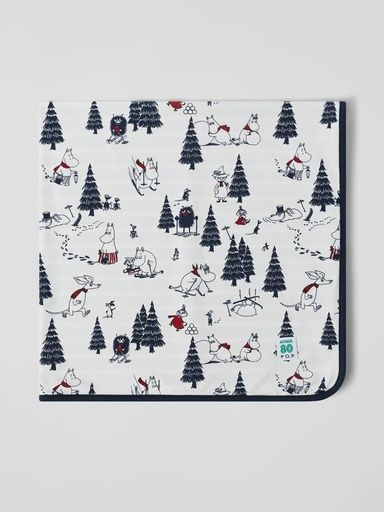 [01-37157.1] Baby Decke mit Moominmotiv (Weiss)