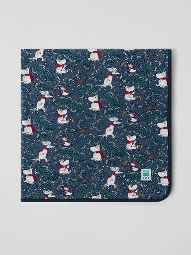 [01-37157.2] Baby Decke mit Moominmotiv (Dunkelblau)
