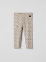 Gerippte Baby-Leggings mit Herzli