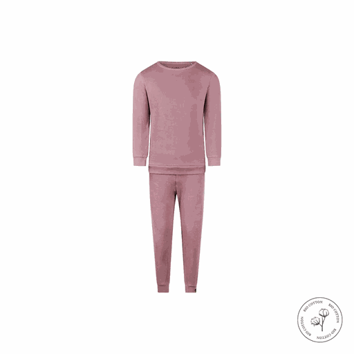 [01-37172.0] Pyjama mit Waffeloptik 2-Teilig (Rosa, 134/140)
