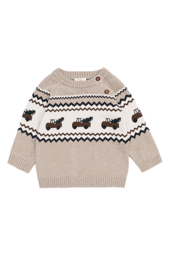 [01-37173.0] Bio Baby-Strickpullover mit Truck-Motiv (62)
