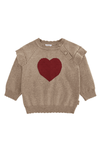 [01-37176.0] Baby-Strickpullover mit Herz-Motiv (68)