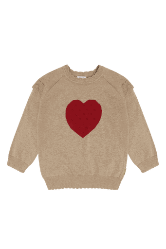 [01-37184.0] Mädchen Strickpullover mit Herz-Motiv (98)