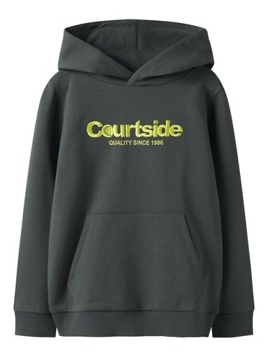 [01-37231.1] Knaben Hoodie mit Stickerei (Dunkelgrün, 146-152)