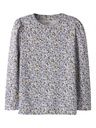 Mädchen Langarmshirt geblümt