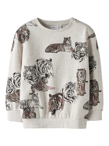 [01-37243.10] Knaben Sweatshirt Tiger (Beige, 104)