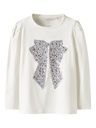 Mädchen Langarmshirt mit Masche