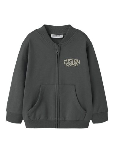 [01-37252.10] Knaben Sweatjacke Motor (Dunkelgrün, 98)