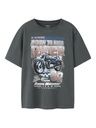 Knaben T-Shirt mit Brustdruck Motor