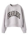 Mädchen Sweatshirt mit Brustdruck