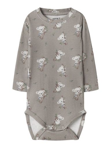 [01-37276.10] Baby Body Rippe mit Koalas (Khaki, 80)