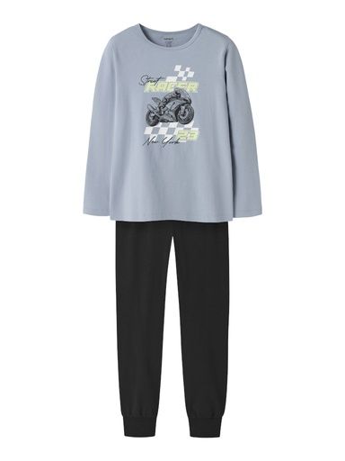 [01-37284.1] Knaben Pyjamaset mit Motorrad (110-116)