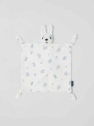 [01-37296.0] Geblümtes Kuscheltuch aus Bio-Baumwolle