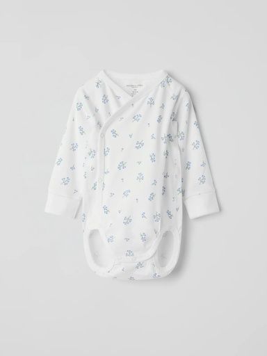 [01-37298.1] Baby-Wickelbody langarm mit Blümchen (44)