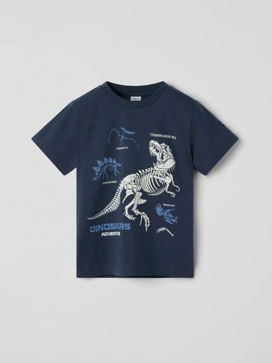 [01-37310.1] Kinder T-Shirt mit Dino-Print (92)