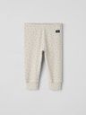 Gerippte Babyhose mit Punkten