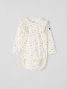 Geblümter Baby-Langarmbody mit Rüschen